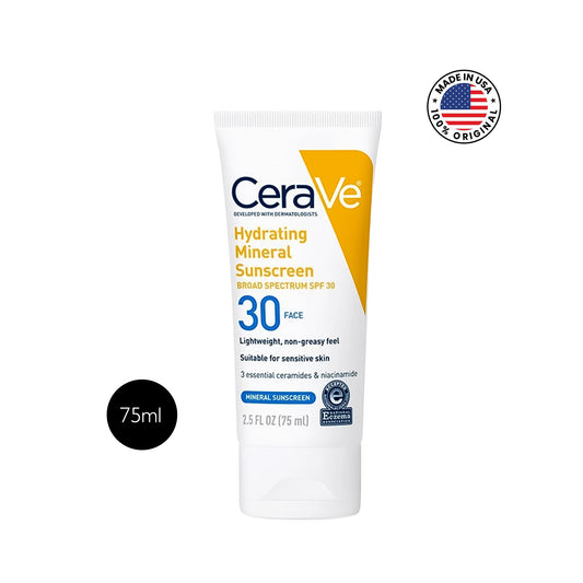 সেরাভে হাইড্রেটিং মিনারেল সানস্ক্রিন এসপিএফ ৩০ ফেস শিয়ার টিন্ট – ৫০ মিলি