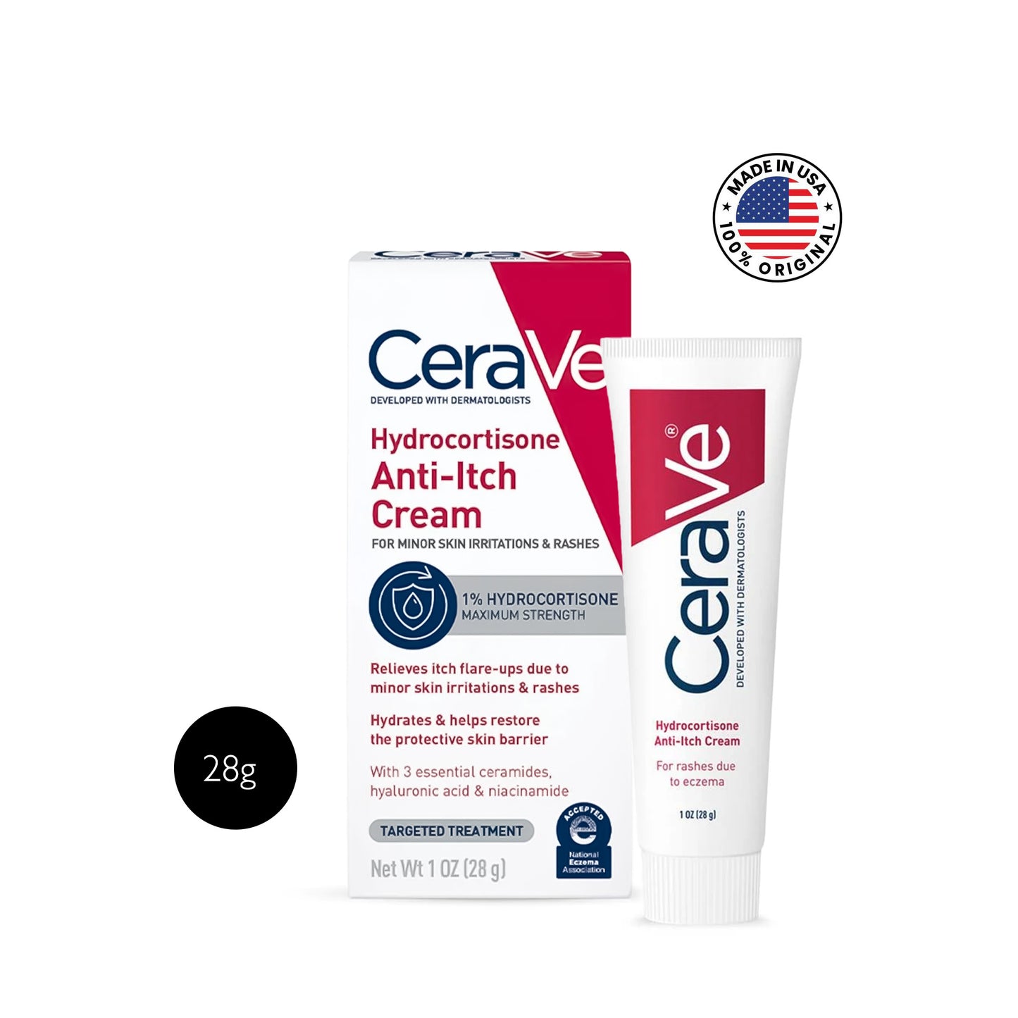 CeraVe Hydrocortisone Anti-Itch Cream – 28g