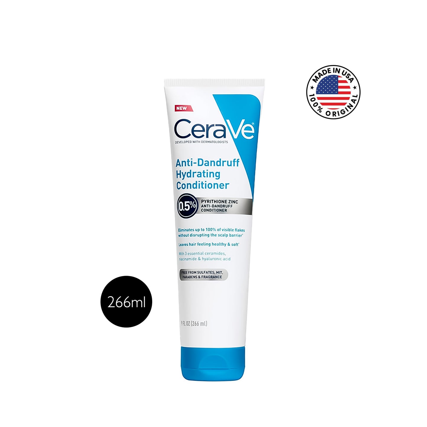 CeraVe Anti-Dandruff Hydrating Conditioner with 0.5% Pyrithione Zinc – 266ml