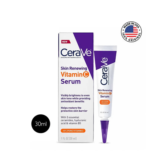 সেরাভে স্কিন রিনিউয়িং ভিটামিন সি সিরাম ৩০ মিলি | ১০% খাঁটি ভিটামিন সি + সিরামাইড