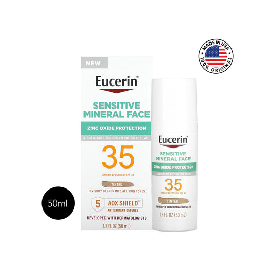 Eucerin Tinted Sensitive Mineral Sunscreen Lotion SPF 35 – 50ml