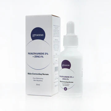 Groome Niacinamide 5% + Zinc 1% Skin Correcting Serum – 30ml