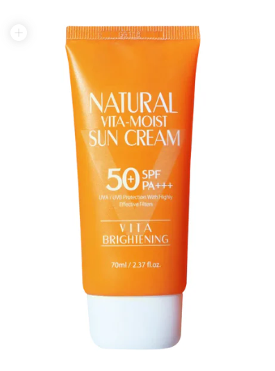 3W Clinic Crystal Natural Vita Moist Sun Cream SPF 50+ – 70 ml