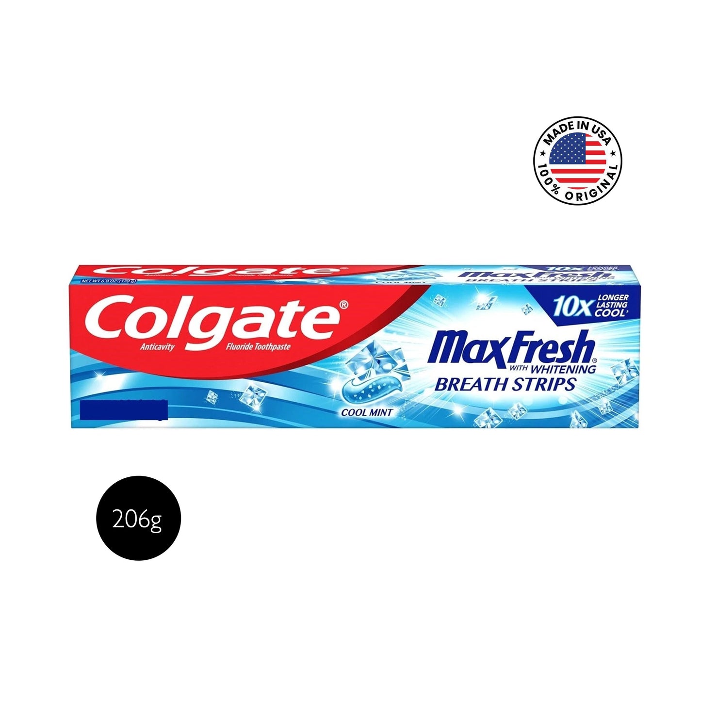 Colgate MaxFresh Toothpaste with Cooling Crystals – 206g