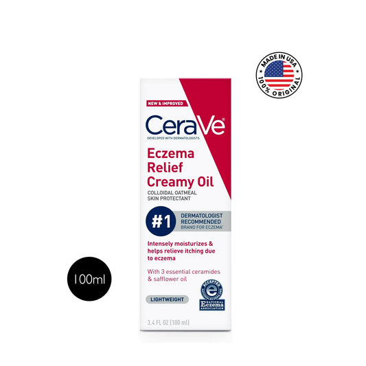 CeraVe Eczema Relief Creamy Oil – 1.4 fl oz (100 ml)