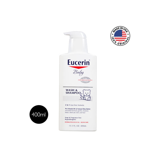 ইউসারিন বেবি ওয়াশ এবং শ্যাম্পু সুগন্ধিহীন – ৪০০ মিলি