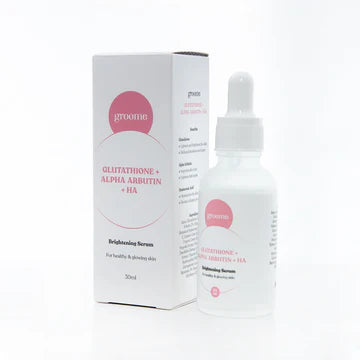 Groome Glutathione + Alpha Arbutin + HA Brightening Serum – 30ml