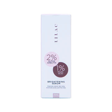 Lilac Brightening Serum – 2% Alpha Arbutin & 1% Kojic Acid – 30ml