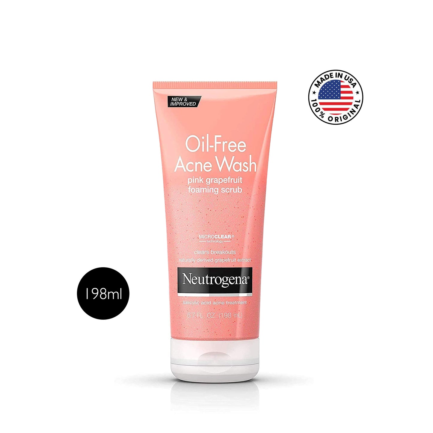 নিউট্রোজেনা তেল-মুক্ত গোলাপী জাম্বুরা ব্রণ ধোয়ার স্ক্রাব – ১৯৮ মিলি