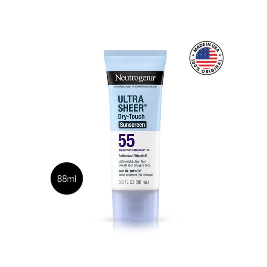নিউট্রোজেনা আল্ট্রা শিয়ার ড্রাই-টাচ সানস্ক্রিন এসপিএফ ৫৫ – ৮৮ মিলি