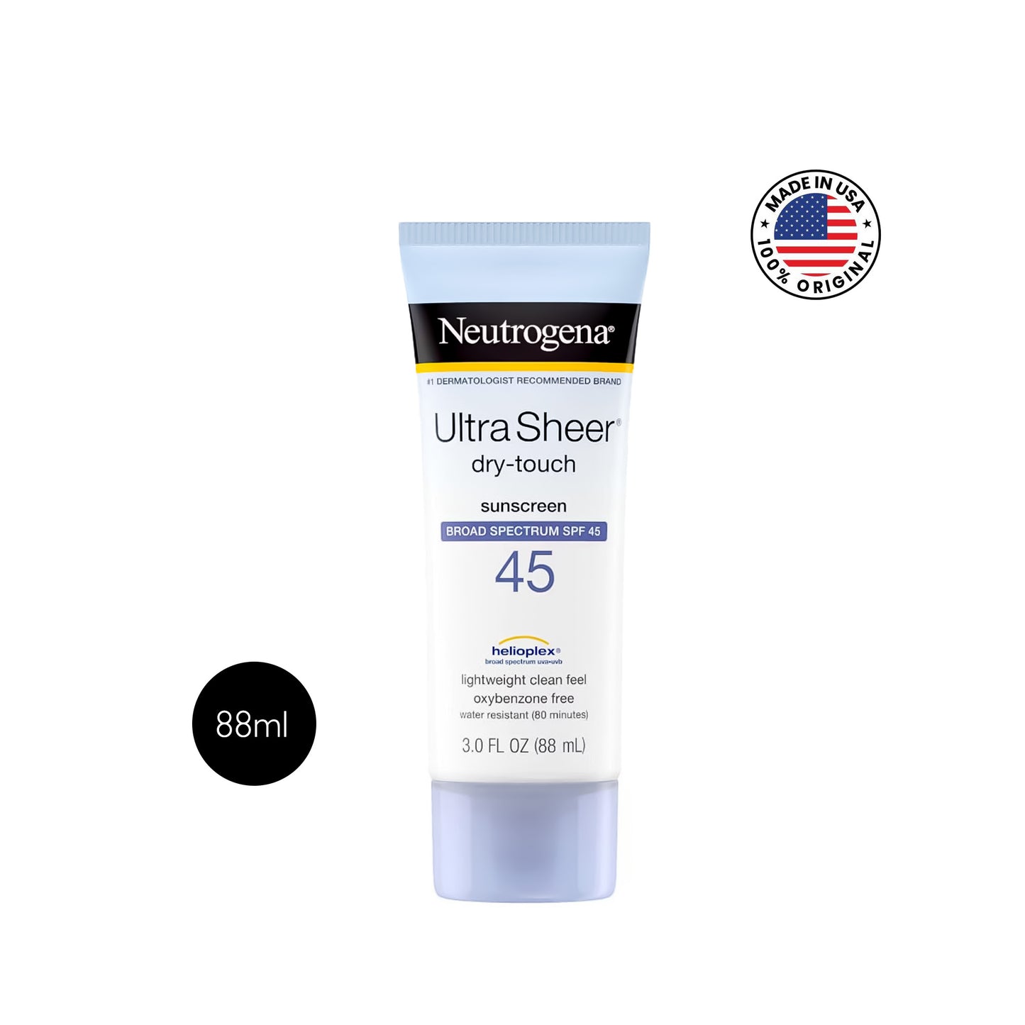 নিউট্রোজেনা আল্ট্রা শিয়ার ড্রাই-টাচ সানস্ক্রিন এসপিএফ ৪৫ – ৮৮ মিলি